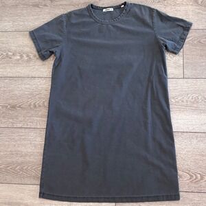 Buck Mason T-Shirt Dress Womens Medium Gray Cotton Short Sleeve Casual Summer